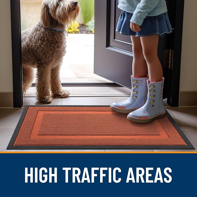 OLANLY Front Door Mat Indoor Outdoor Entrance, Waterproof All-Season, - Image 7