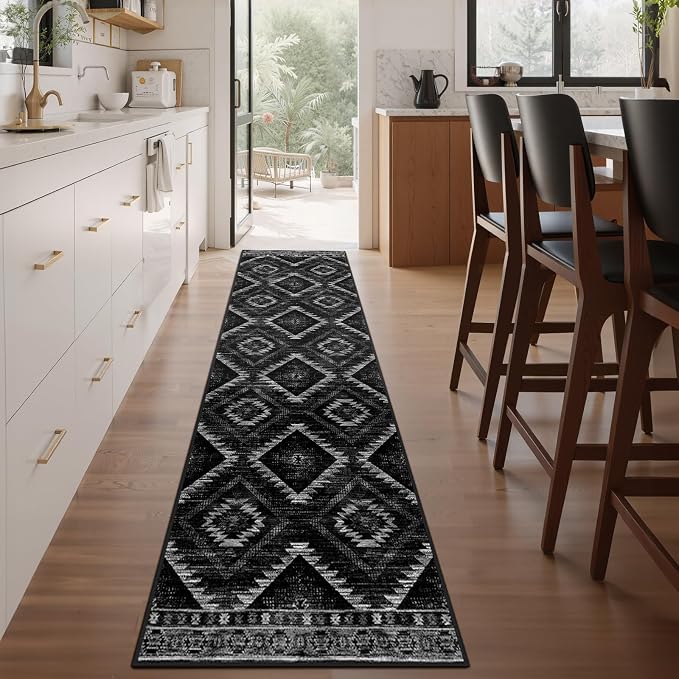BESTSWEETIE Area Rug 2x8 Rug Machine Washable Non-Slip Low Pile Print Pattern - Image 2