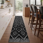 BESTSWEETIE Area Rug 2x10 Rug Machine Washable Non-Slip Low Pile Print Pattern by BESTSWEETIE