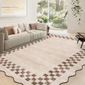 GarveeHome Scalloped Washable Rug 9x12 Area Rug by GarveeHome
