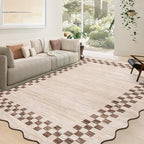 GarveeHome Scalloped Washable Rug 9x12 Area Rug by GarveeHome