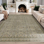 Rugxara 8x10 Area Rugs for Living Room Bedroom, Large Washable Rug, Vintage - Image 2