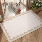 GarveeHome Scalloped Door Mat Indoor Rugs by GarveeHome