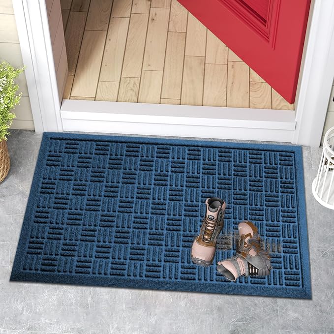 Mibao Front Door Mat Indoor Outdoor Entrance, Dirt Trapping Waterproof - Image 8