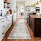 Washable Kitchen Rug Runners for Hallways: 2'x10' Bedroom Rug Non Slip Low-Pile by palohom