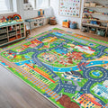 Car Rug Play Mat for Kids Toy Cars, Road Traffic Playmat for Kid Bedroom by PlumlikHomeDecor