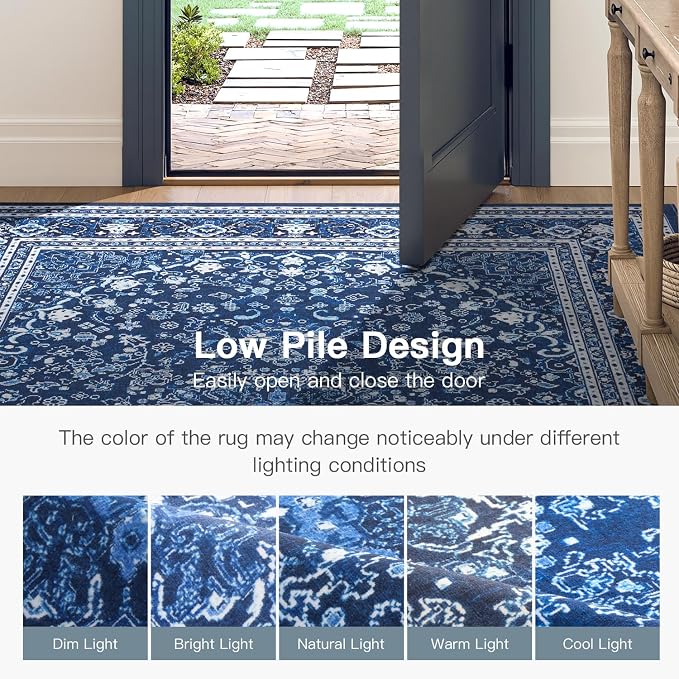 Lofus 6x9 Area Rugs for Living Room, Machine Washable Non-Slip Area Rug - Image 9