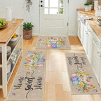 Vaukki Boho Kitchen Rug Sets 3 Pieces, Washable Kitchen Mats - Image 6