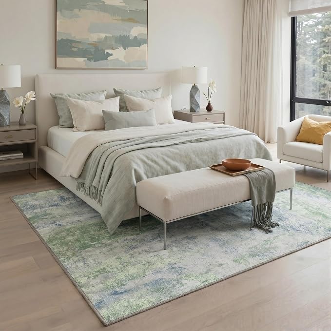 BEIMO Area Rugs 5x7 for Living Room Bedroom, Modern Abstract Machine Washable - Image 2