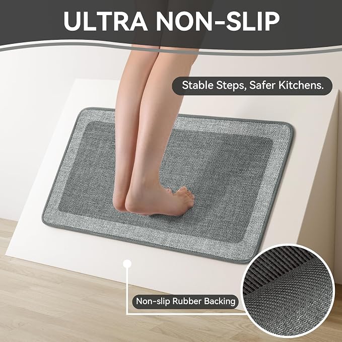Non Slip Kitchen Mat Washable, Absorbent Kitchen Mats - Image 4