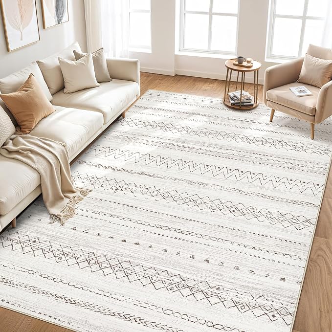cotiled 7x9 Area Rugs Living Room Rug: Washable Boho Rugs - Image 7