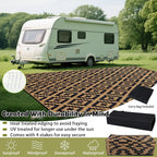 SAND MINE Reversible Mats, Plastic Straw Rug, Modern Area Rug, Large Floor Mat - Image 4