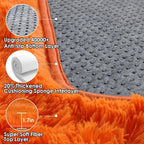 ONASAR Orange Rugs for Living Room Bedroom, 5x8 Fluffy Bedside Area Rug - Image 3