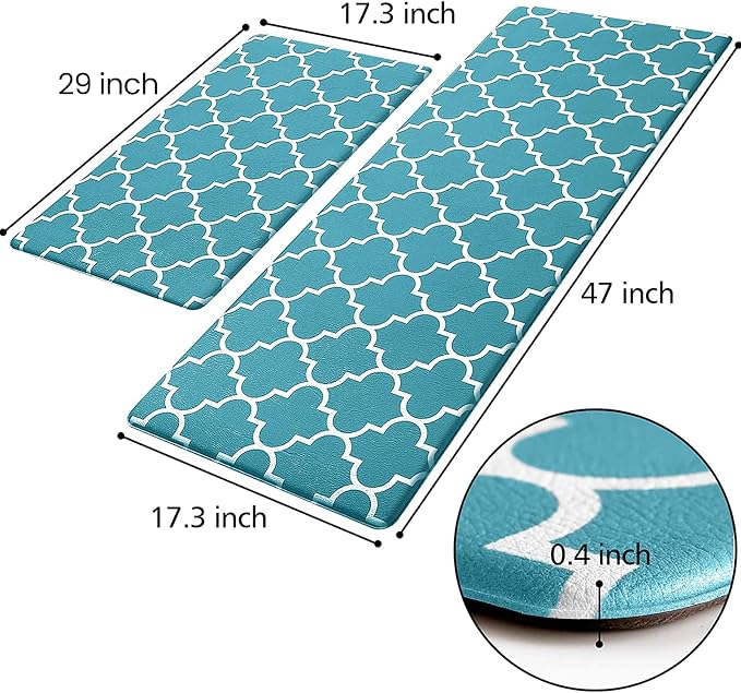 KMAT Kitchen Mat Cushioned Anti-Fatigue Kitchen Rug, Waterproof Non-Slip Mats - Image 2
