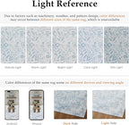 6x9 Fluffy Area Rug Blue Shag Neutral Carpet - Image 9