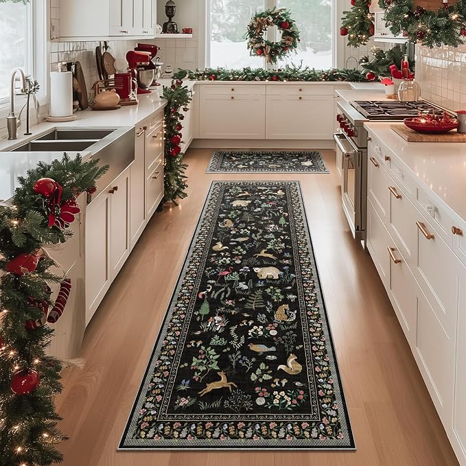 Machine Washable Kitchen Runner Rugs: 2'6"x8' Hallway Runner Stain Resistant - Image 9