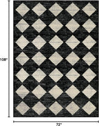 Lahome Machine Washable Area Rug 6x9, Soft Large Bedroom Rug Non Slip Living - Image 2