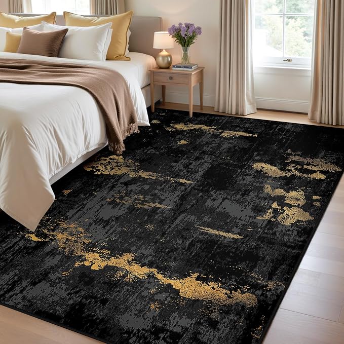 RELEANY Washable Area Rugs 3'x5' Non-Slip Modern Abstract Soft - Image 7