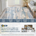XLUEZ 5x7 Area Rugs for Living Room, Washable Modern Abstract Large Area Rug - Image 8