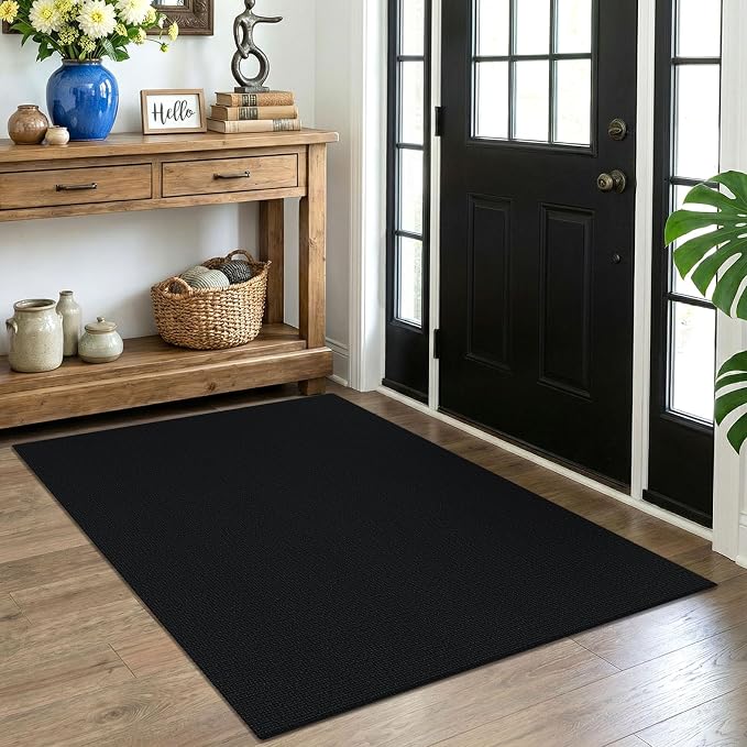 EARTHALL Washable Area Rug 4x5 Ft Non Slip Rugs by EARTHALL