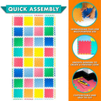 ProSource Baby Play Mat, Soft Foam Floor Tiles - Image 6