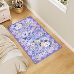 DUKINO 2x4 Rug for Entryway, Washable Kitchen Floral Runner Rug - Image 3