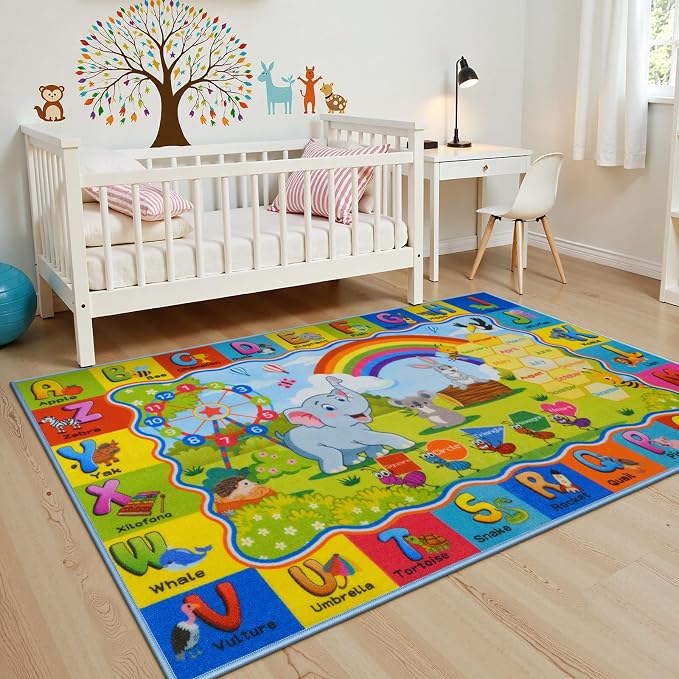STARUIA ABC Kids Rug for Playroom, Non-Slip Educational Toddler Rug for - Image 3
