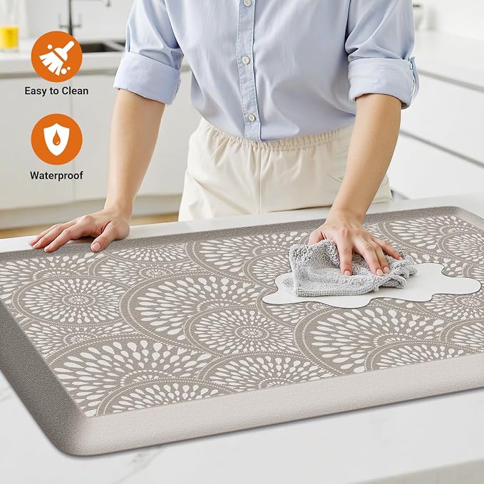 Mattitude 4/5 Inch Kitchen Mat, 20x52in Heavy Duty Ergonomic Comfort Foam - Image 5
