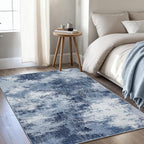 3x5 Area Rug for Bedroom, Modern Abstract Washable Rug by AMADAHOMEFURNISHING