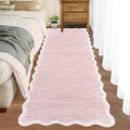 GarveeHome Scalloped Washable Runner Rug 2x6 Runner Non Slip Kitchen Rug Modern by GarveeHome