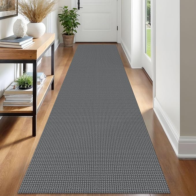 IOHOUZE Washable Runner Rug 2.6x12 Non Slip Rubber Backed Extra Long Hallway by iOhouze