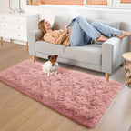 YJ.GWL Fluffy Runner Rugs for Bedroom Living Room Soft Shag Rug 2x6 Feet - Image 6