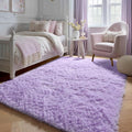 ONASAR Purple Area Rugs for Bedroom Living Room, Fluffy 4x6 Indoor Bedside by ONASAR