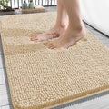 OLANLY Bathroom Rugs 34x21, Extra Soft Absorbent Chenille Bath Rugs, Rubber by OLANLY