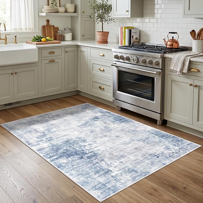 IOHOUZE Abstract Area Rug 4x5 Ft Washable Rugs - Image 2