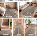 Tangsoo Rainbow Easy Jute Rug 2.6x8 Washable Runner Rug - Image 7