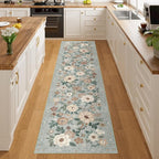 DUKINO 2x8 Runner Rug for Hallway, Washable Kitchen Runner Rug by DUKINO