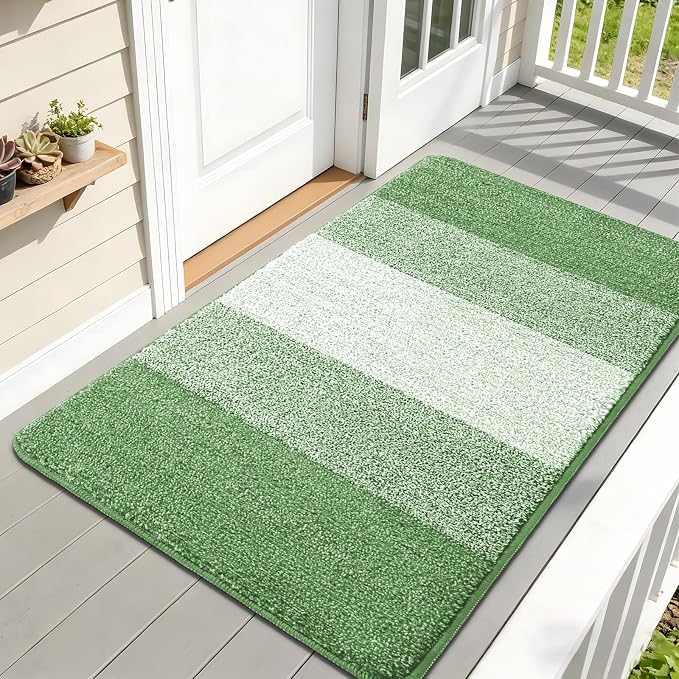 Kitinjoy Indoor Outdoor Door Mat, 59x32 Non-Slip Absorbent Dirt Trapper by Kitinjoy