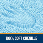 OLANLY Bathroom Rugs 35x24, Extra Soft Absorbent Chenille Bath Rugs, Rubber - Image 3