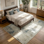 8x10 Washable Rugs, Ultra Soft Faux Wool Retro Carpets, Non Slip Backing - Image 6