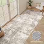 Runner Rug Kitchen Washable Rugs: 2x5 Non-Slip Abstract Soft Modern Stain - Image 3