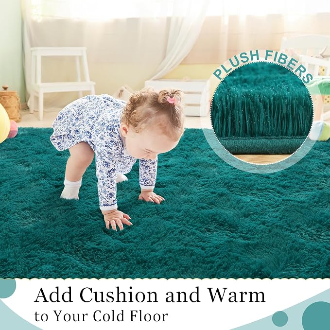 BENRON Soft Area Rugs for Living Room Bedroom Washable, Fluffy Rugs for Kids - Image 4