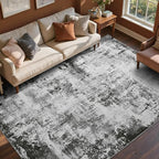 4x6 Ft Area Rugs for Living Room, Soft Non-Slip Washable Rugs Modern Abstract - Image 2