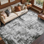 5x7 Ft Area Rugs for Living Room, Soft Non-Slip Washable Rugs Modern Abstract by Cuzwlovita