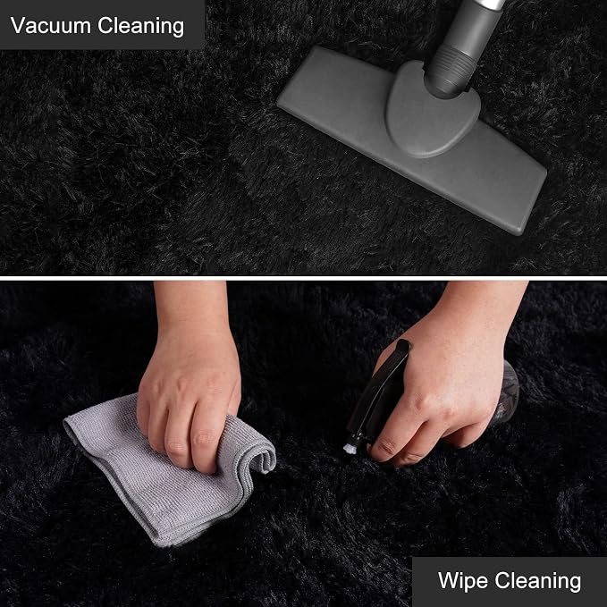 YJ.GWL Fluffy Runner Rug for Bedroom Living Room Soft Shag Rugs 2x6 Feet - Image 5