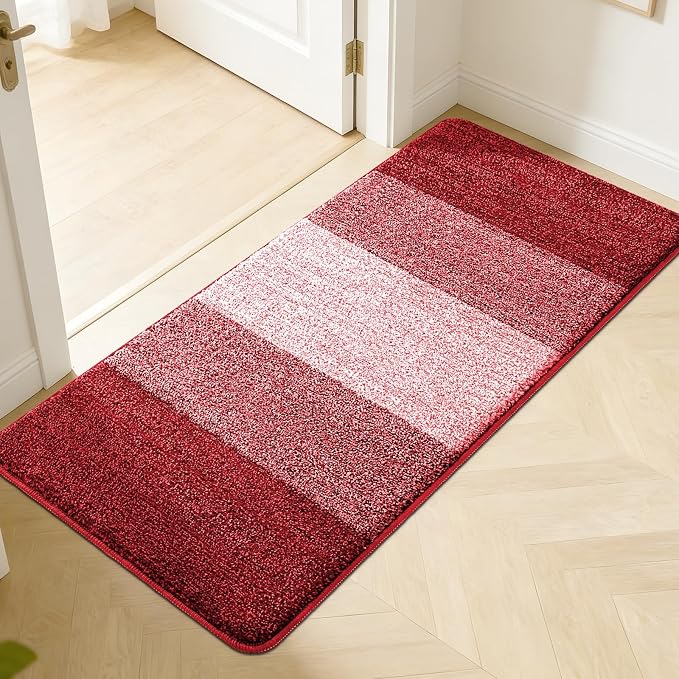 Kitinjoy Indoor Outdoor Door Mat, 50x30 Non-Slip Absorbent Dirt Trapper by Kitinjoy