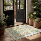 Machine Washable Area Rugs for Entryway: Door Mat Indoor Entrance 2x3 Small by palohom