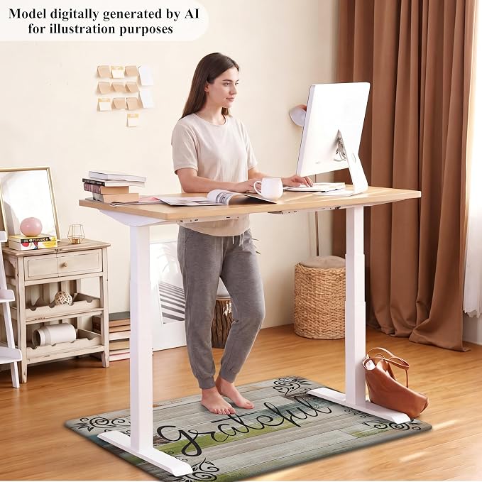 HEBE Anti Fatigue Kitchen Rugs Set of 2, Non Slip Cushioned Kitchen Mats - Image 8