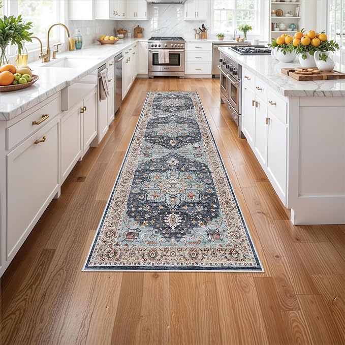 Washable Oriental Hallway Runner Rug - Image 3