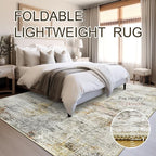 Soalmost 6x9 Area Rug for Living Room Washable 6x9 Non-Slip Modern Abstract - Image 6